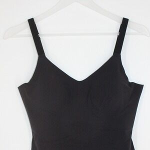 Commando Ballet Body Bodysuit Seamless V-Neck Adjustable Straps M Black